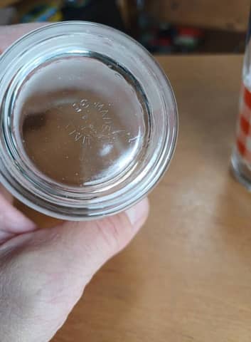 Lot de 3 verres vintage vichy orange rétro Made in Italy – photo 7