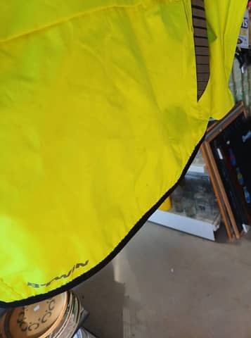 Veste coupe-vent / coupe-pluie vélo B'TWIN jaune fluo - Taille XL – photo 8