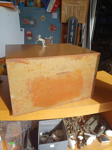 Caissette / Mallette à documents vintage en métal avec trieur – photo 6