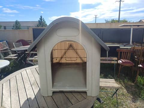 Niche pour chien en plastique PVC résistant - Trappe de toit ouvrante – photo 2