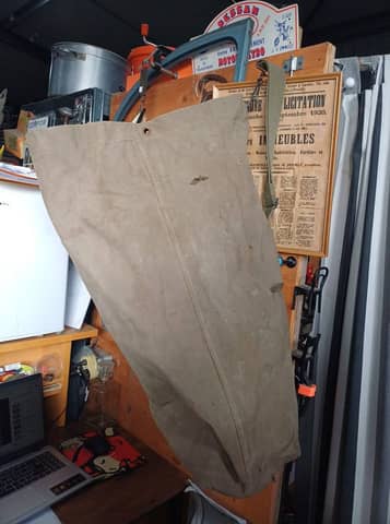 Ancien sac de paquetage militaire français S.T.A. vintage en toile / Sac marin – photo 2