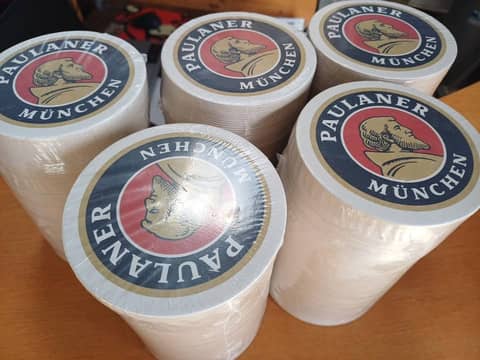 Lot de 500 sous-bocks bière Paulaner neufs – Idéal bar, soirée, collection – photo 2