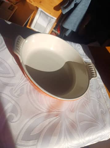 Plat à gratin / poêlon rond vintage Le Creuset Orange - 19 cm – photo 4