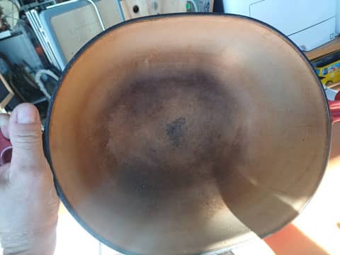 Cocotte Ovale Le Creuset N°33 "La Mama" Design Enzo Mari - Rouge Vintage – photo 8