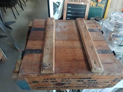 Caisse militaire en bois d'origine Armée Française (1979) – Déco industrielle / Militaria – photo 5