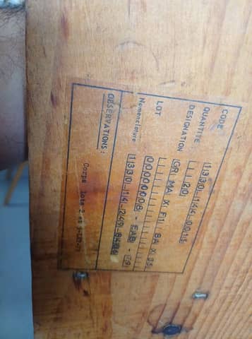 Caisse militaire en bois d'origine Armée Française (1979) – Déco industrielle / Militaria – photo 7